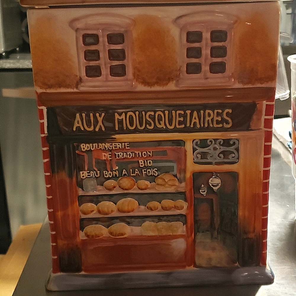 French Ceramic Cookie/Storage Jar